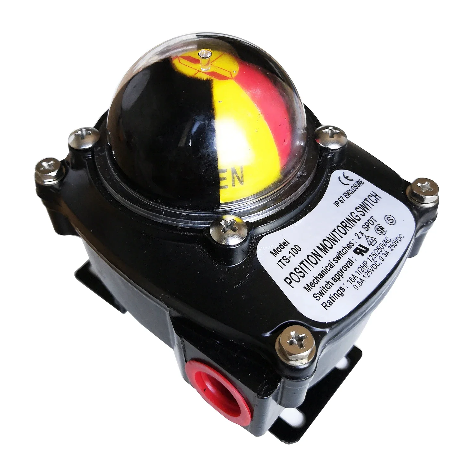 ITS100 interruptor de límite de válvula mecánica interruptor de monitoreo de posición indicador de posición de válvula actuador neumático 2XSPDT 125/250VAC