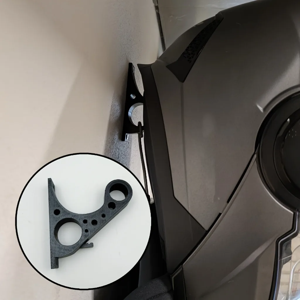 1 motorcycle helmet holder, motorcycle enthusiast, rider, orderly storage helmet, multi-function wall-mounted storage hook
