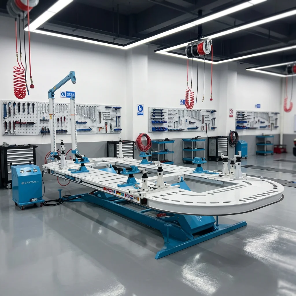 Auto Body Car Bench Machine Steel/Metal Chassis Straightener System Dent Puller Machine Car Body Repair