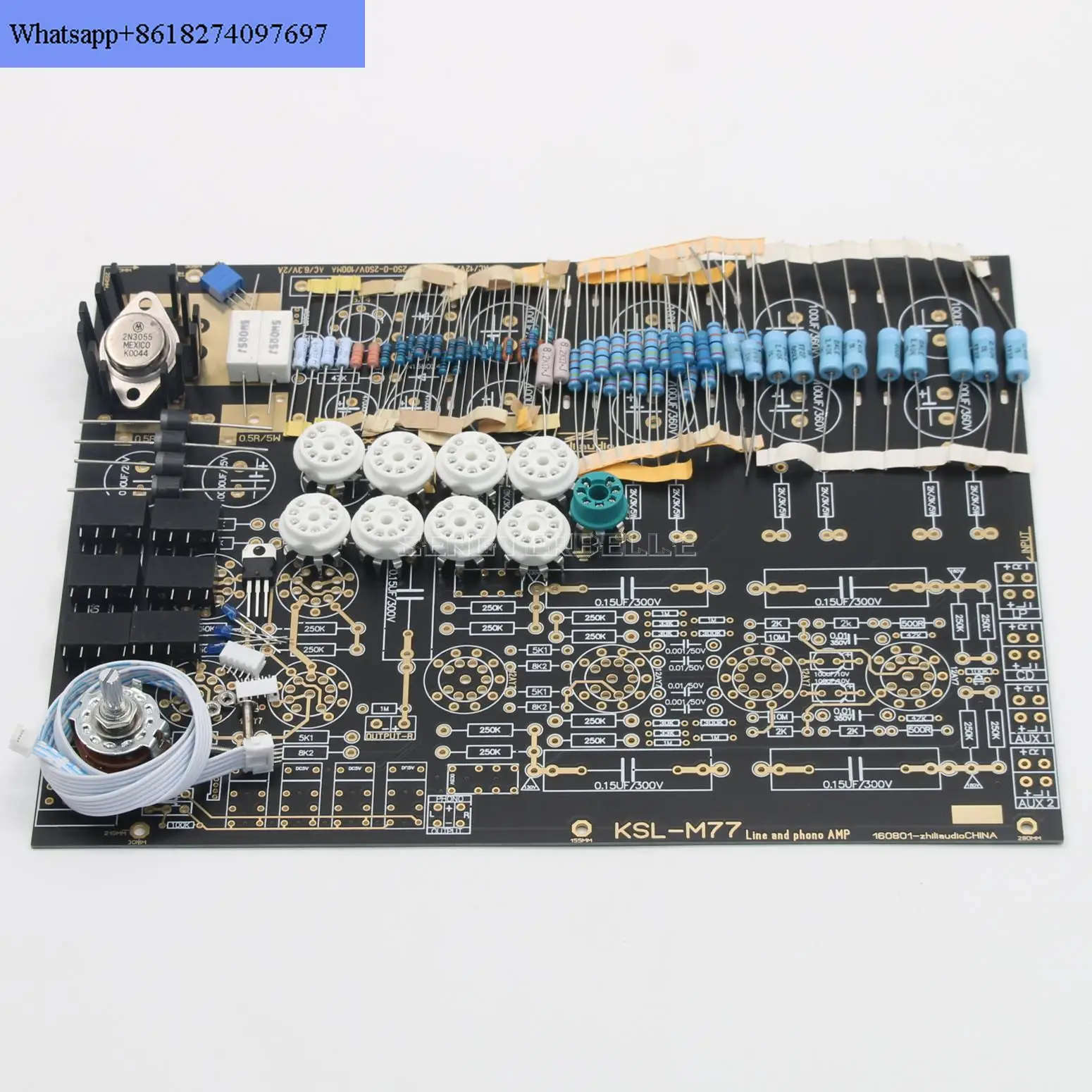 Based on Kondo Audio Note M77 Electronic Tube Preamplifier Board Kit DIY With Phono Amplifier Function