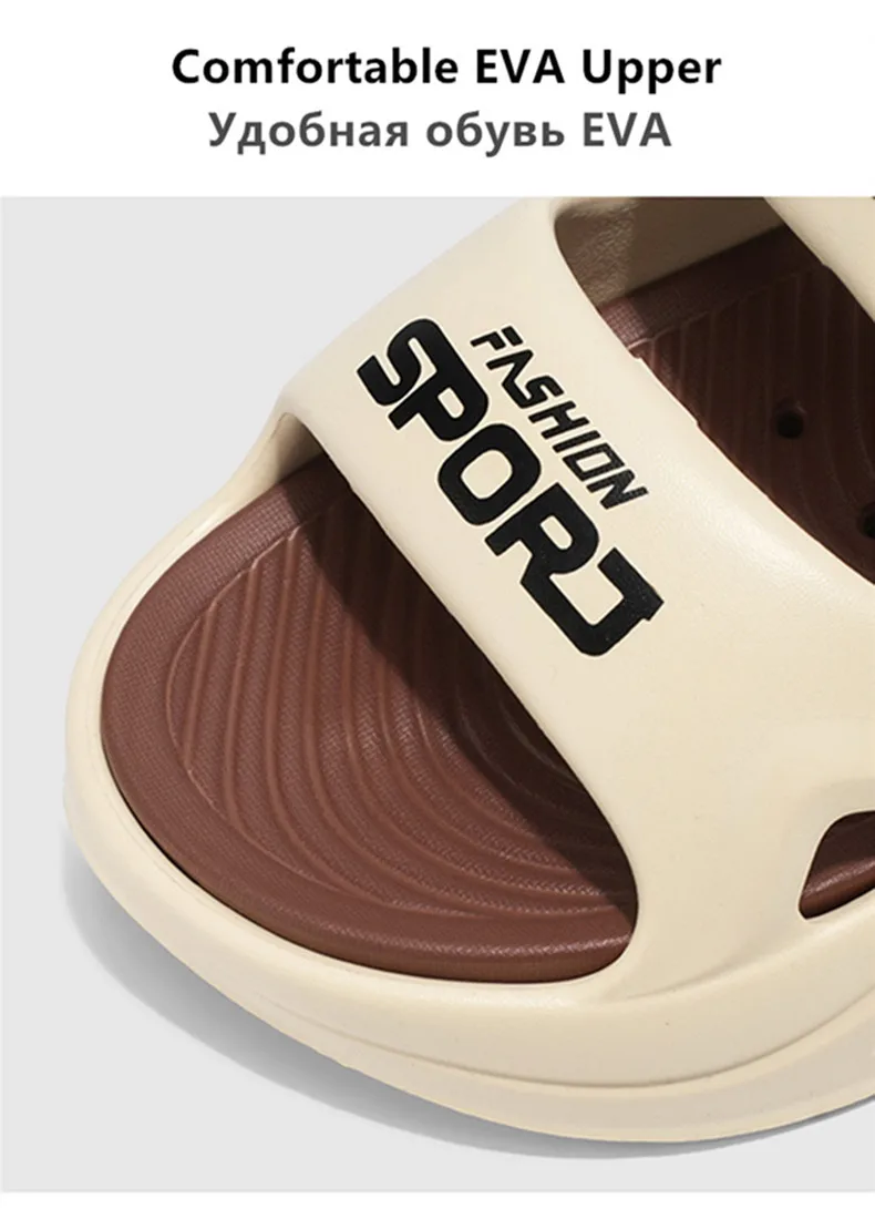 Herren-Hausschuhe, neue Sommer-EVA-Sandalen mit weicher Sohle, Plattform-Sandalen für drinnen und draußen, zum Gehen, Strandschuhe, Flip-Flops, Herrenschuhe – Detail 4