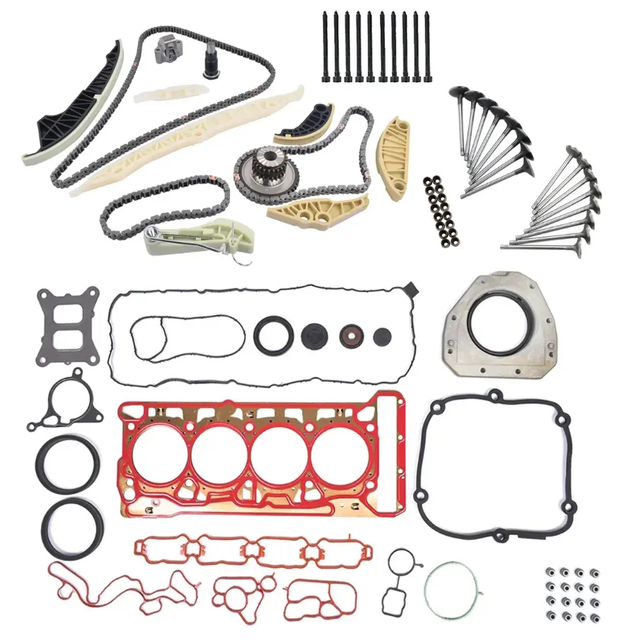 Kit de válvulas de juntas de corrente de distribuição AP01 para VW A3 A4 A6 Q5 TT VW Jetta GLI Passat Golf 1.8T 2.0T CNCE 06K103383K