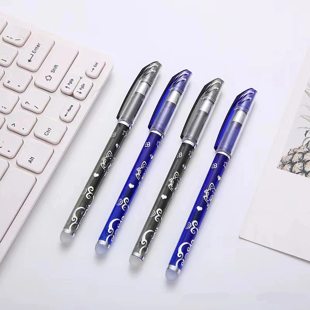 

60 Pcs/Set Erasable Pen 0.5mm Nib Blue Black Ballpoint Pens Student Office School Gel Pen Writing Exam Supplies Stationery