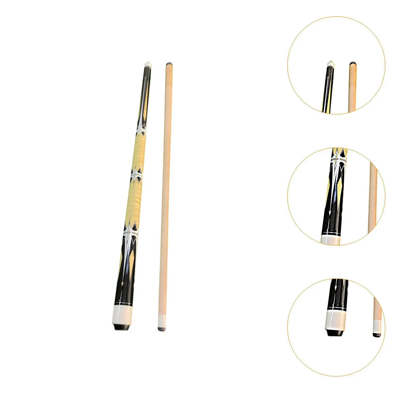

Portable Billiard Cue Stick Wooden 13mm Tip 1/2 Split Design Sports Supply for Adults Nine Ball Table