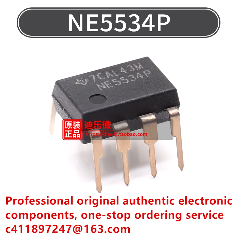 10PCS/NE5534P NE5534 Direct DIP-8 Single Channel High Efficiency Low Noise Operational Amplifier Imported