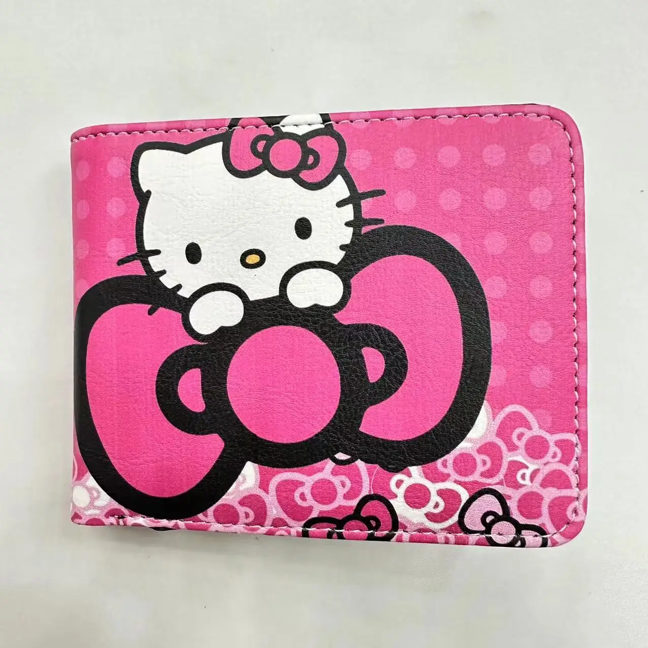 

Кошелек Kawaii для девочек, кошелек с рисунком Hello Kitty и карманом для монет для подарка женщине