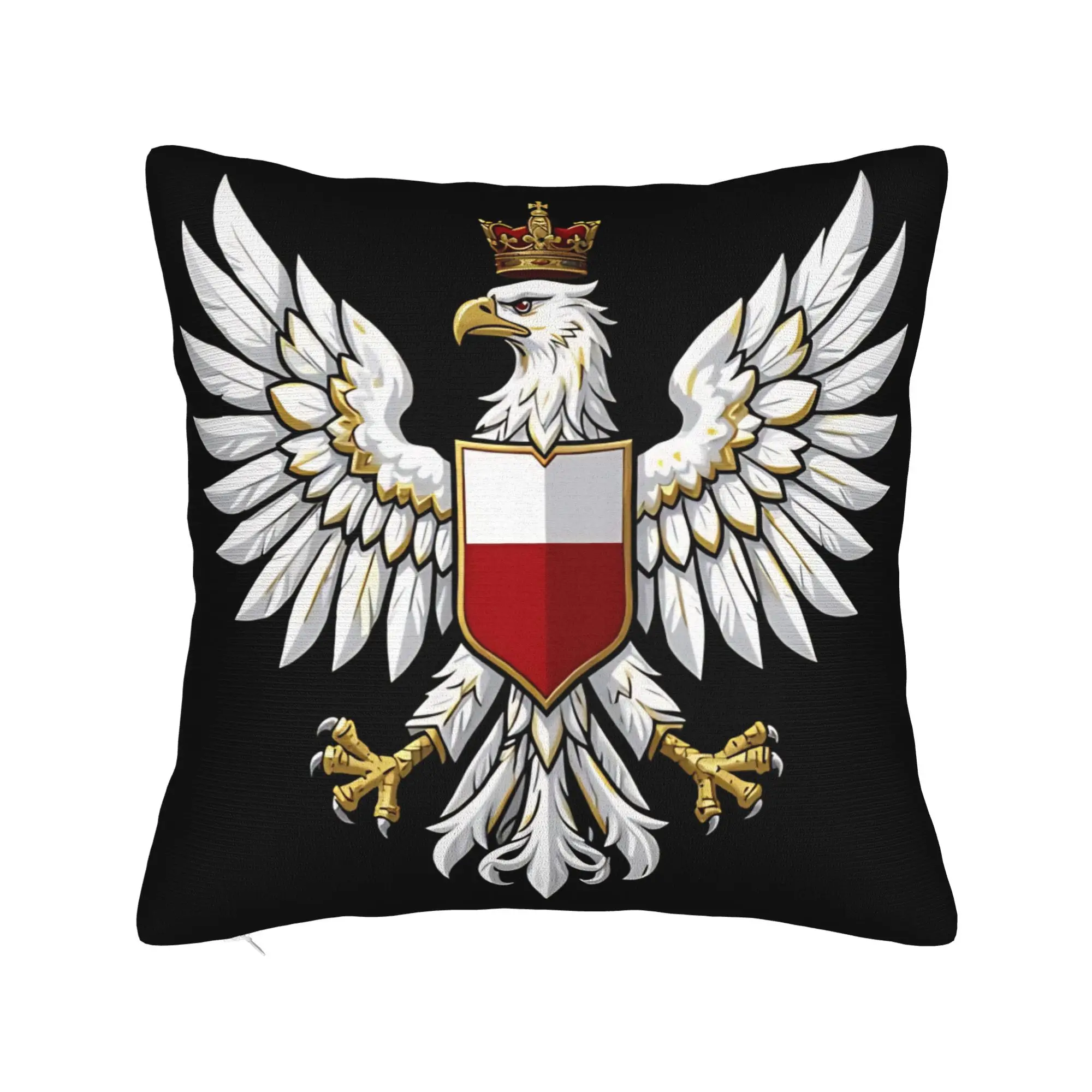 Polish Eagle  Pillow Case  Cute Funny Pillow Cover Soft Pillowcases For Living Room Chair