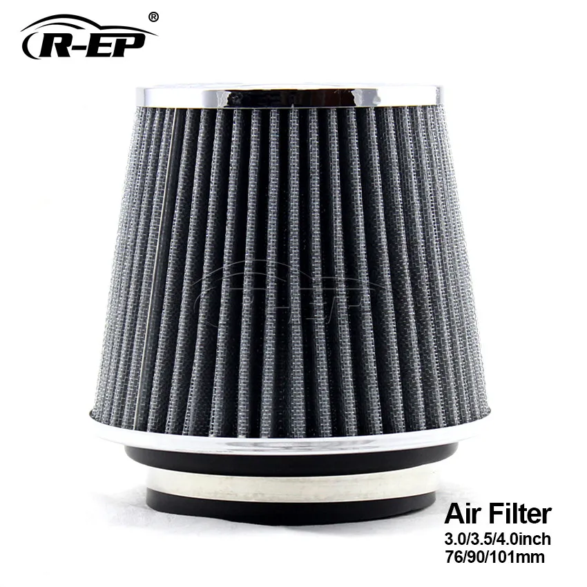 REP Racing Car AIR FILTER 3'' 3.5'' 4'' Universal Cold Air Hood Intake Kit 76 90 101mm Coches filtro de ar for Intake Hose