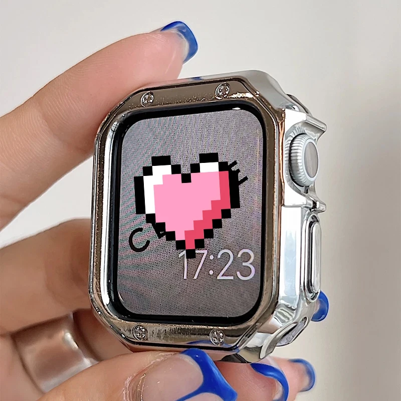 Electroplate Alloy Cover For Apple Watch Ultra 9 8 7 6 SE 5 4 Soft TPU Shockproof Protector For iWatch 41MM 45MM 40MM 44MM 49MM
