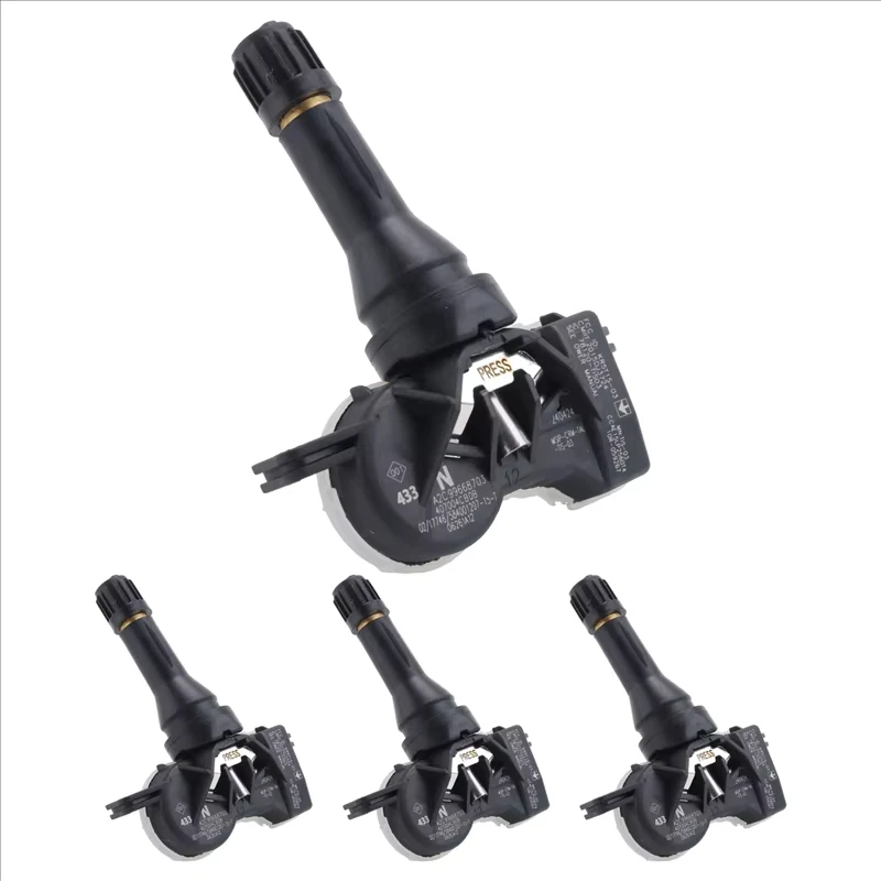 4 Uds 407004CB0B sistema de Sensor de presión de neumáticos TPMS de coche 433MHz para Lada Kalina Nissan Qashqai Almera Infiniti Q60 40700-4CB0B
