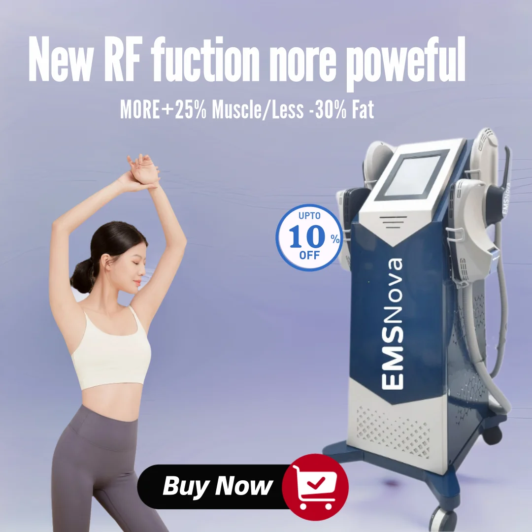 2025 EMSNOVA آلة تشكيل تحفيز العضلات لتنحيف الجسم RF المهنية 6500 واط 15Tesl-a EMS تشكيل مرحبا Emt NEO 5 مقبض