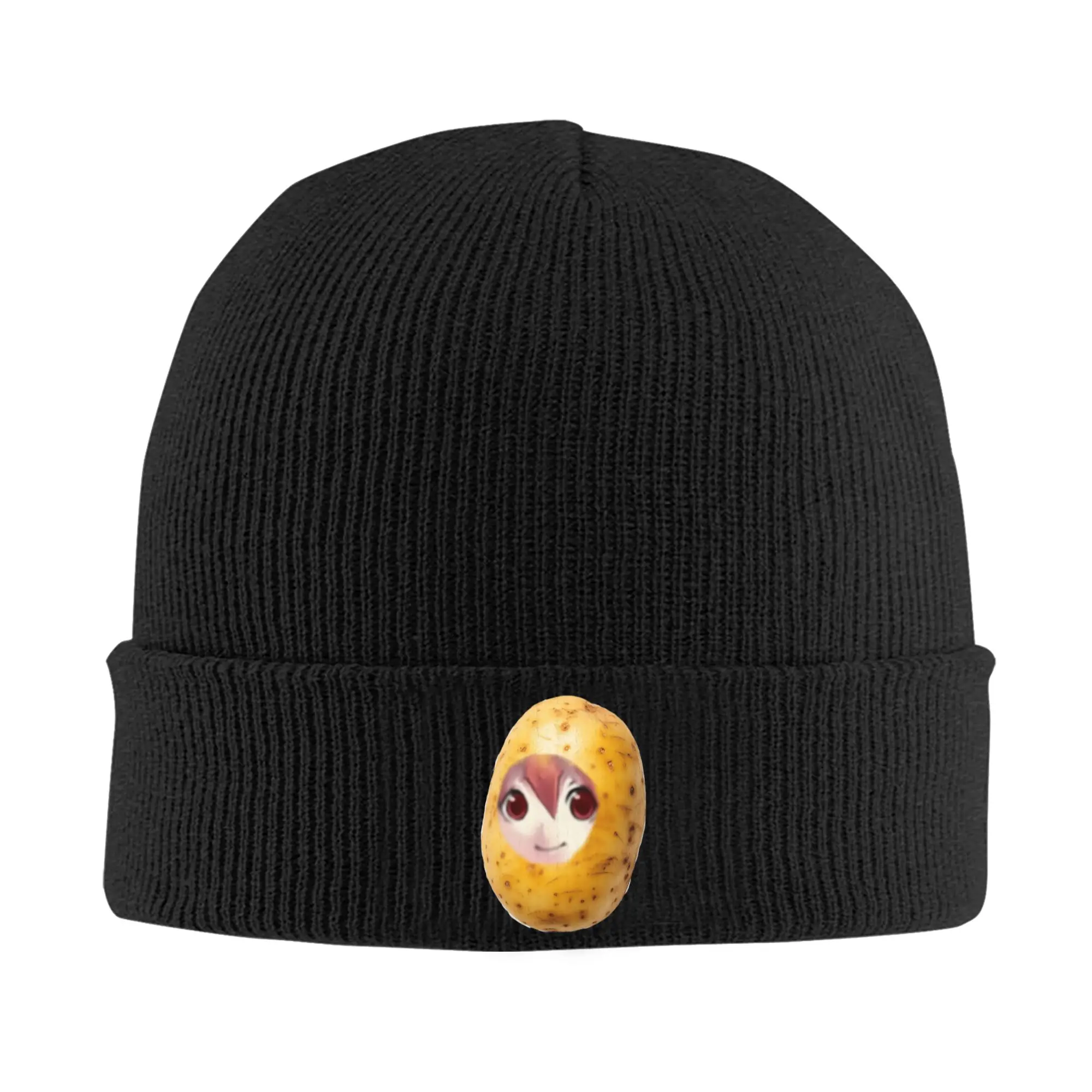 Poteto Creative Kasane Teto Expression Knitted Hat Autumn Winter Beanies Street Funny Potato Cap Female Male Acrylic Skullcap