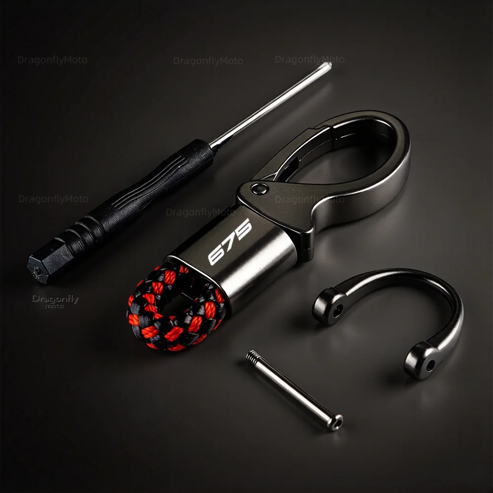 For CFMOTO 675NK 675sr 675sr-r 675 SR SR-R NK Zinc Alloy Keychain Keyring Key Chain Holder Motorcycle Accessories