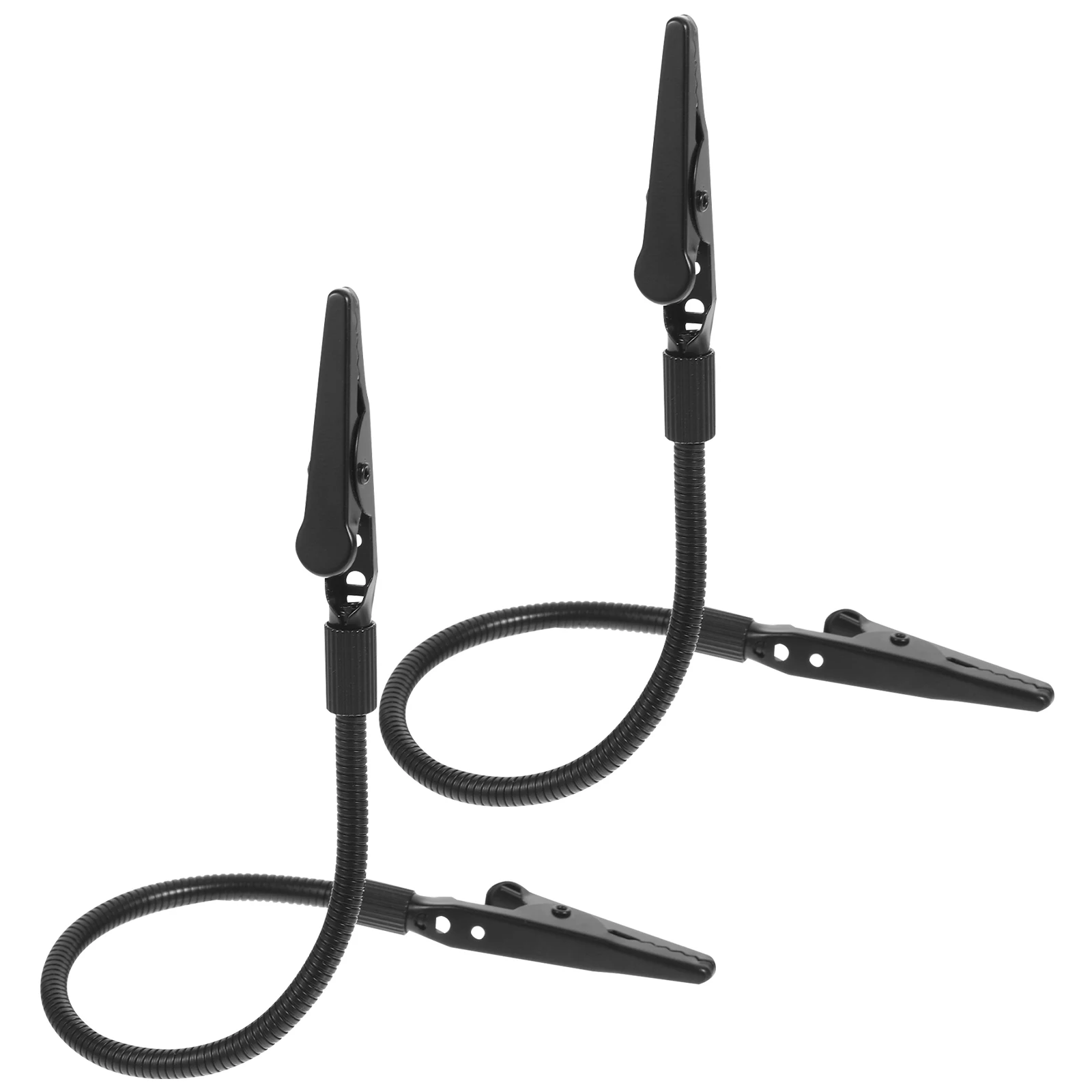 

2pcs Gold Wire Fixing Tool Metal Alligator Clamps Double Ends Clips for Diy Alligator Clamps For Photo Photo Wall Memo Holder