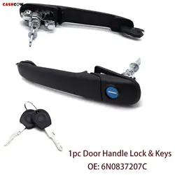 1pc Car Door Handle Key Lock Front Right Truck Locks Accessories 6N0837207C 6N0837207D For Ford Galaxy Seat Alhambra VW Polo III