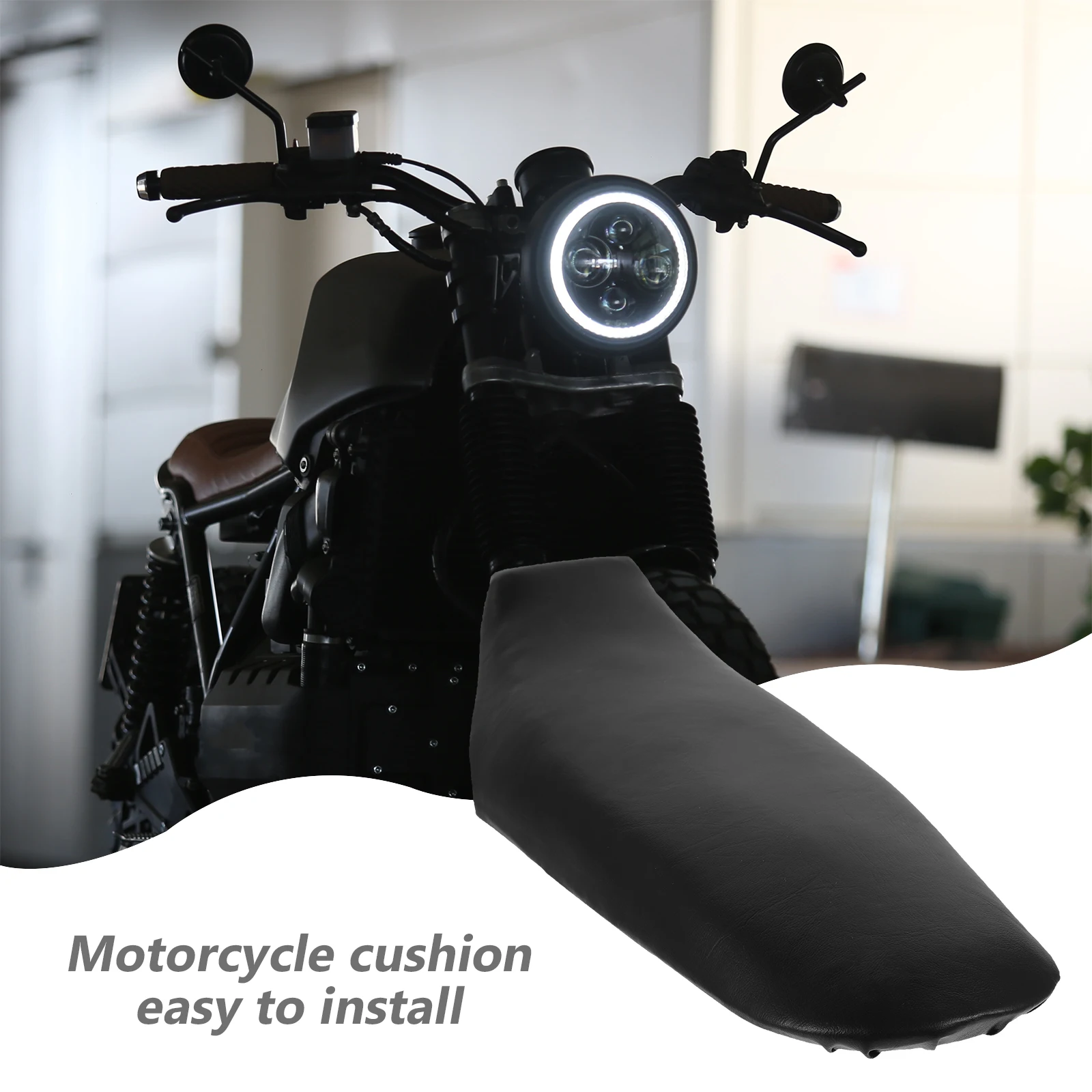 

47CC 49CC ATV Seats Motorcycle Seat Cushion Black Saddle Pad Breathable Long Ride Comfortable Dry Cool Easy Install Sturdy