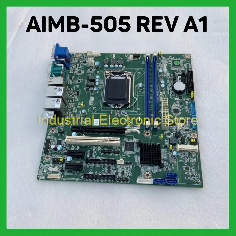 For Advantech Industrial Control Motherboard Dual Ethernet Ports Support 6/7th CPU 10 Serial Ports AIMB-505 AIMB-505G2-00A1E