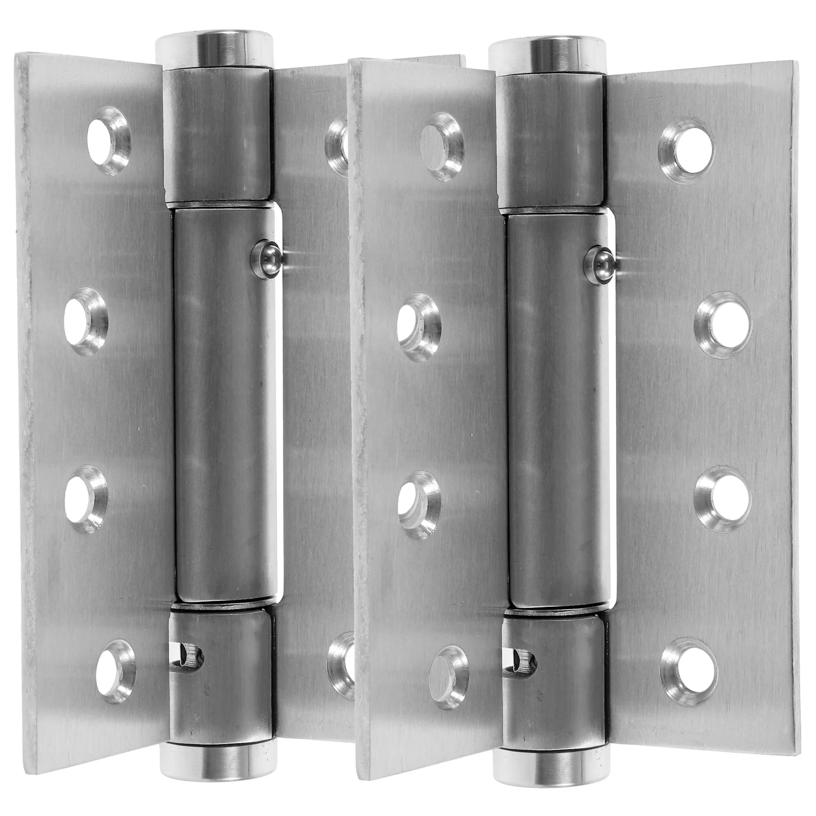 

2 Pcs Black Cabinet Hinges Automatic Door Closer Heavy Duty Self Closing Spring Loaded Garage Screen Exterior Small Hinges Easy