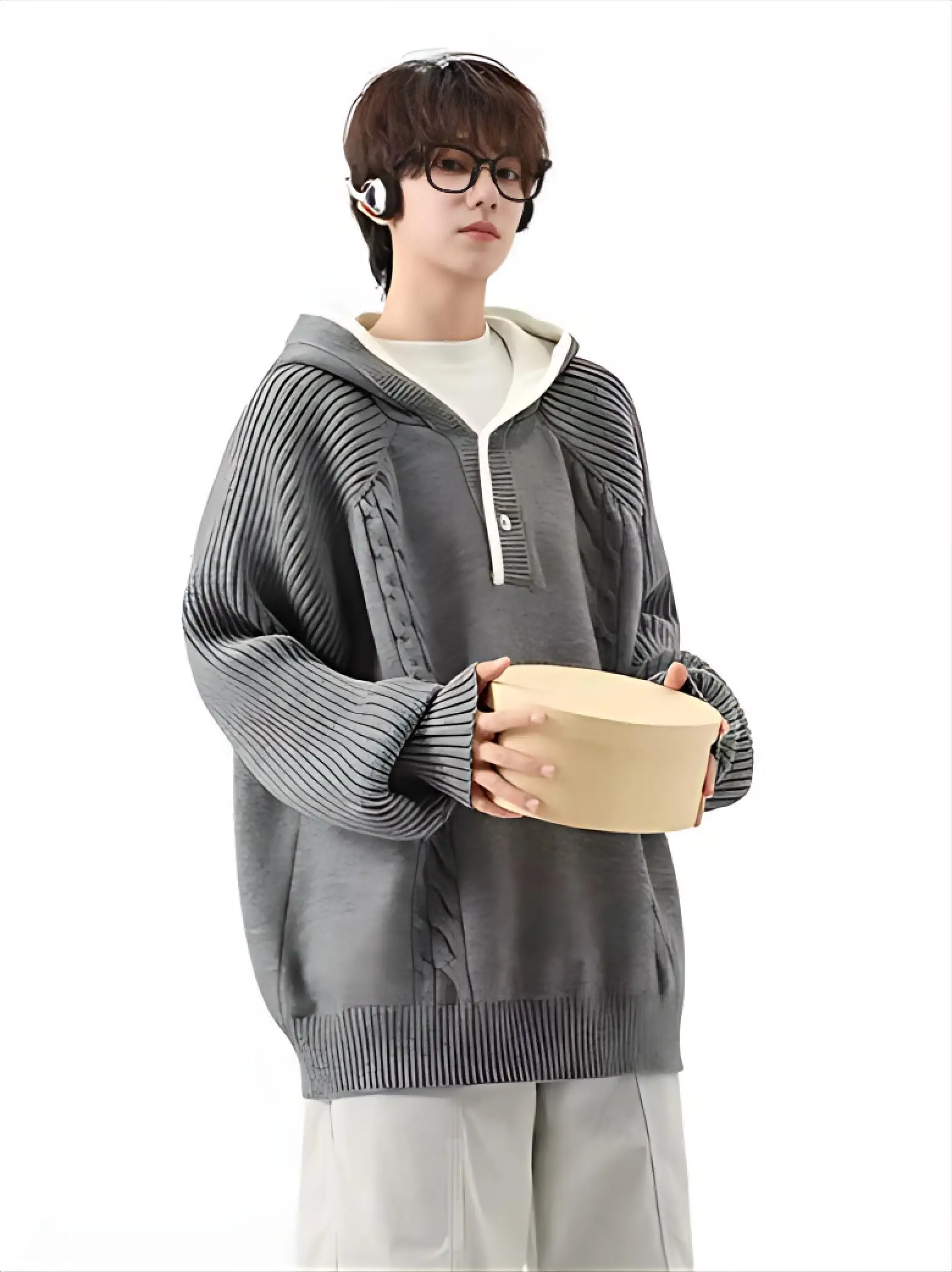 

Мужские пуловеры оверсайз с меховым воротником, с принтом батик, в стиле «Облачная жизнь» и «Тропические острова», приятные для кожи, ультралегкие, дышащие, шерстяные