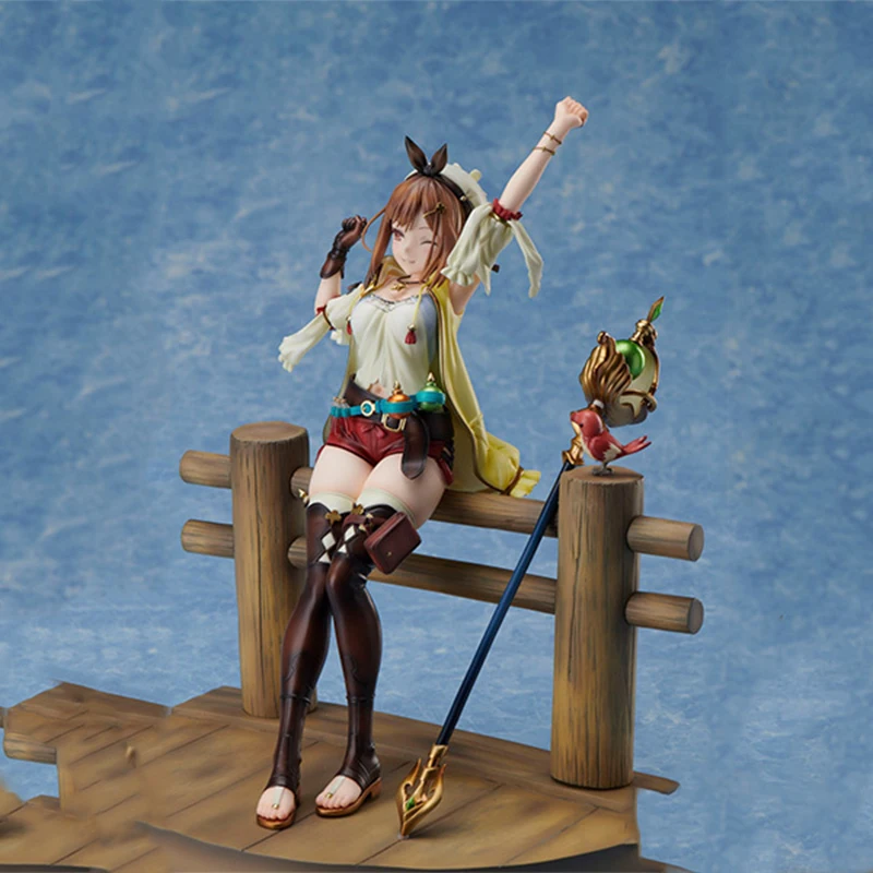 ANIPLEX + Lysa Alchemy Workshop Reisalin Stout Anime Figure, Poupées modèles à collectionner, Ornement intensiette, Cadeau original, Authentique