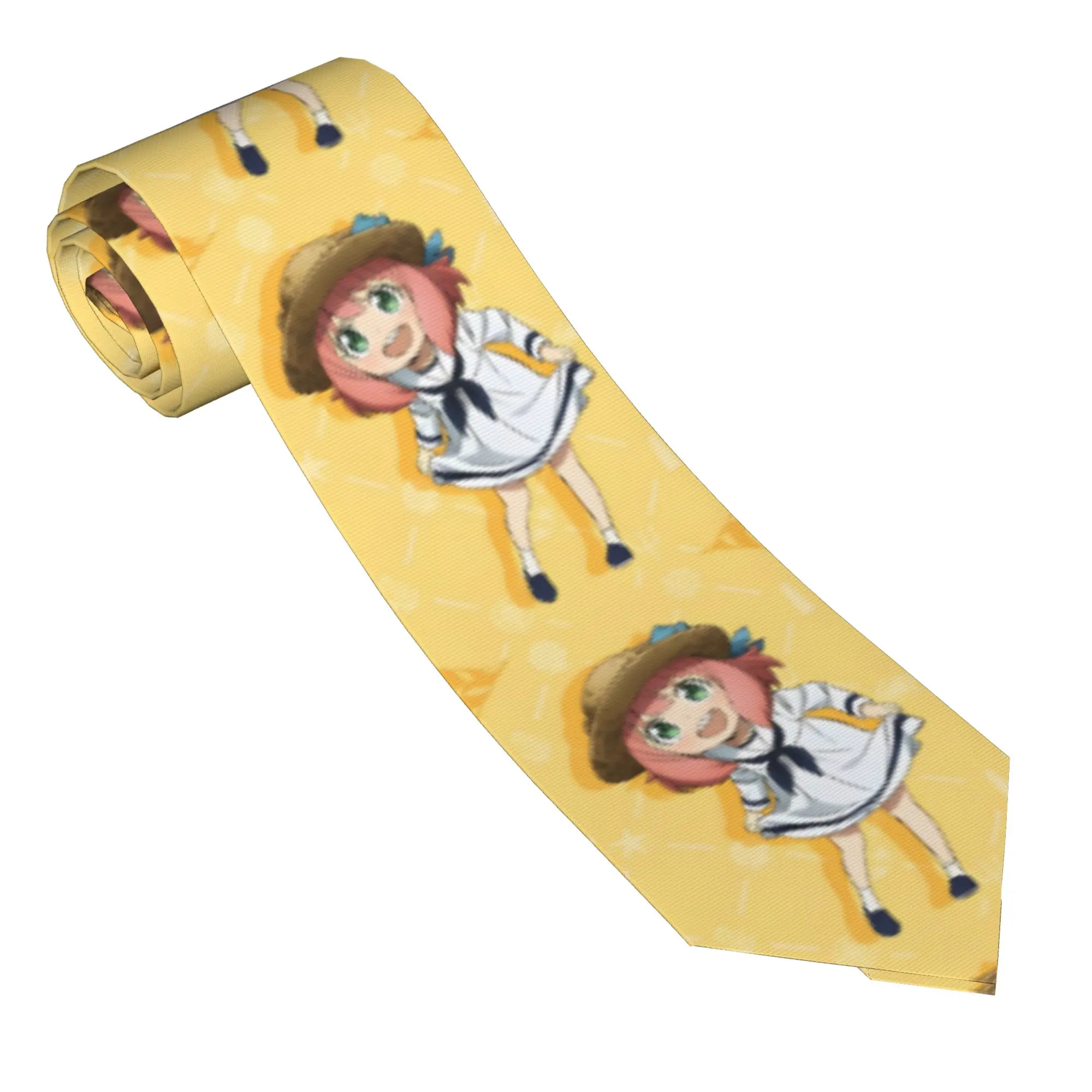 Spy X Family Anime  Necktie Unisex Polyester 8 cm Narrow Neck Tie  for Mens Daily Wear Cravat Wedding Accessories Cosplay Props