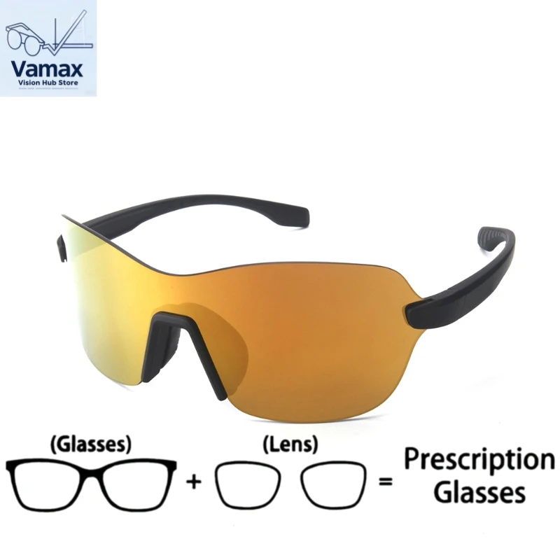 

VAMAX Fashion Prescription Glasses for Women Men Outdoor Sport Polarized Eyeglasses Cycling Photochromic Lens Eyewear