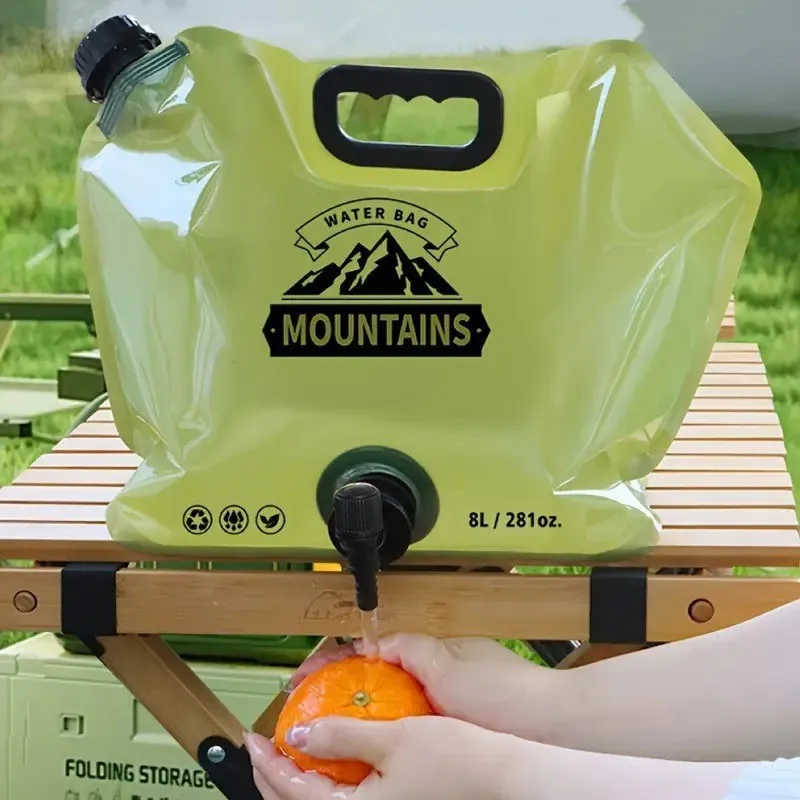 

YJQ portable folding outdoor camping large capacity plastic bucket thickened water bag