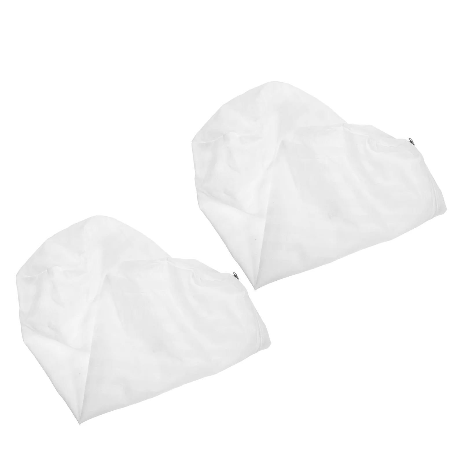 2Pcs Bolster Neck Roll Pillow Cover Round Cylinder Pillowcase Protector Zipper Only White Lumbar Support Cushion Cover