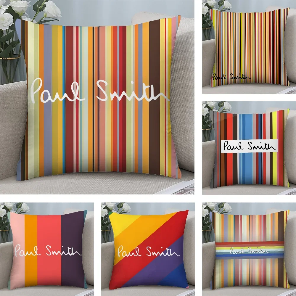 S-Smith fashion P-Paul Pillow Case Plush Fabric Soft Double Sided Print Sofa Cushion Cover Throw Pillow Covers