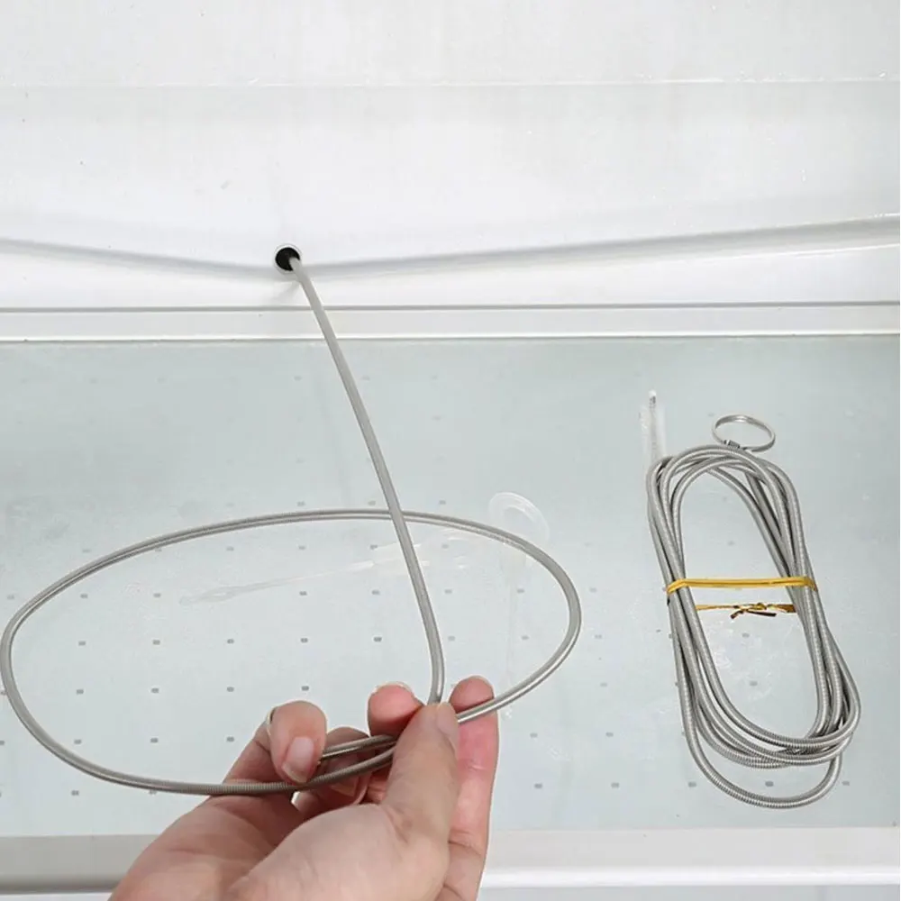 

100cm Refrigerator Drain Dredge Cleaning Long Flexible Car Drain Dredge Cleaning Scrub Brush Water Tube Cleaning Coil Brush