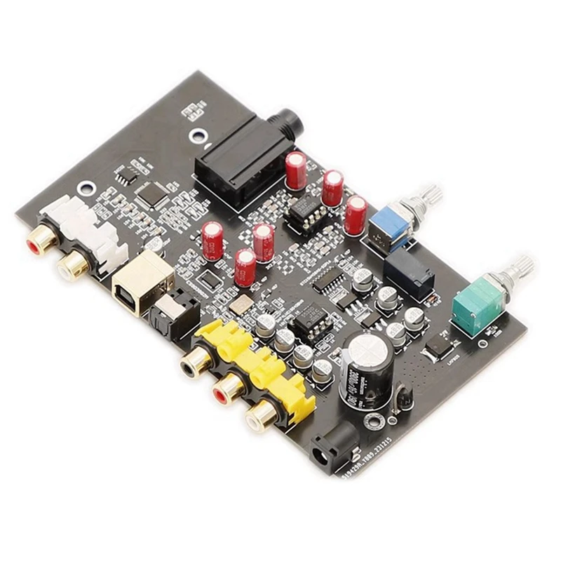 ES9038Q2M Hi-Fi DAC Decoder Amplifier Board USB Audio JRC5532 3900UF/16V 96KHZ Coaxial Optical Output RCA