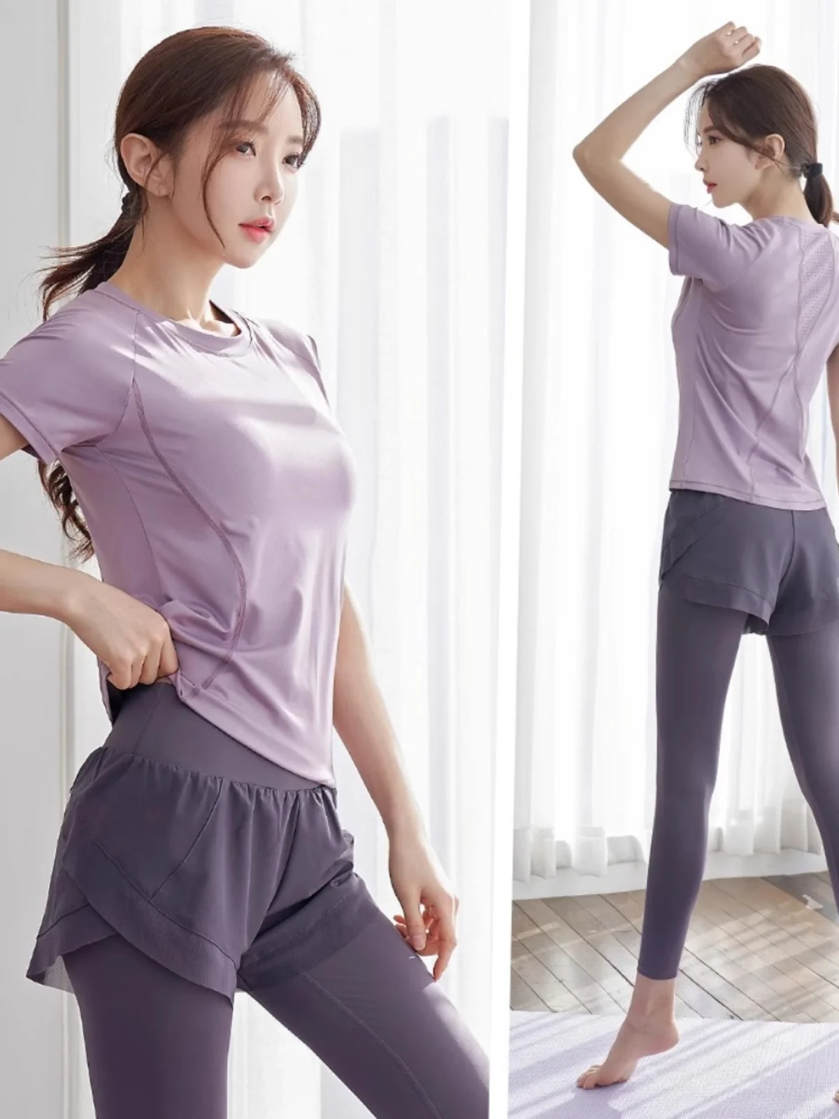 

Qui Dry Running Set Women's Summer New High End Sports Wear plus Size Fitn Clothes ort Sve Morning Run Yoga Outfit ...