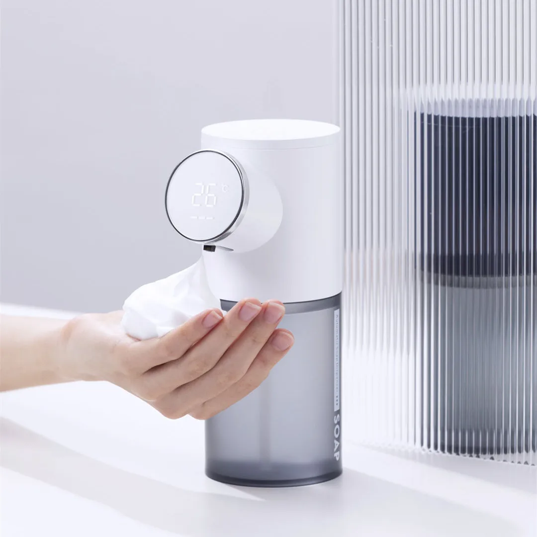 

New Room Temperature Display Automatic Induction Soap Dispenser 1500mAh Rechargeable Hand Washing Machine for Home Hotel