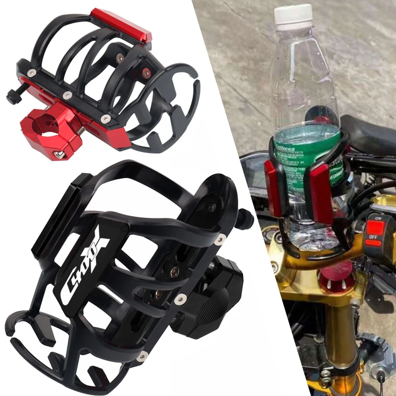 Motorcycle CNC Beverage Water Drink Cup Bottle Rack Holder Mounted For C400GT C400X C650GT C400 GT C650 GT