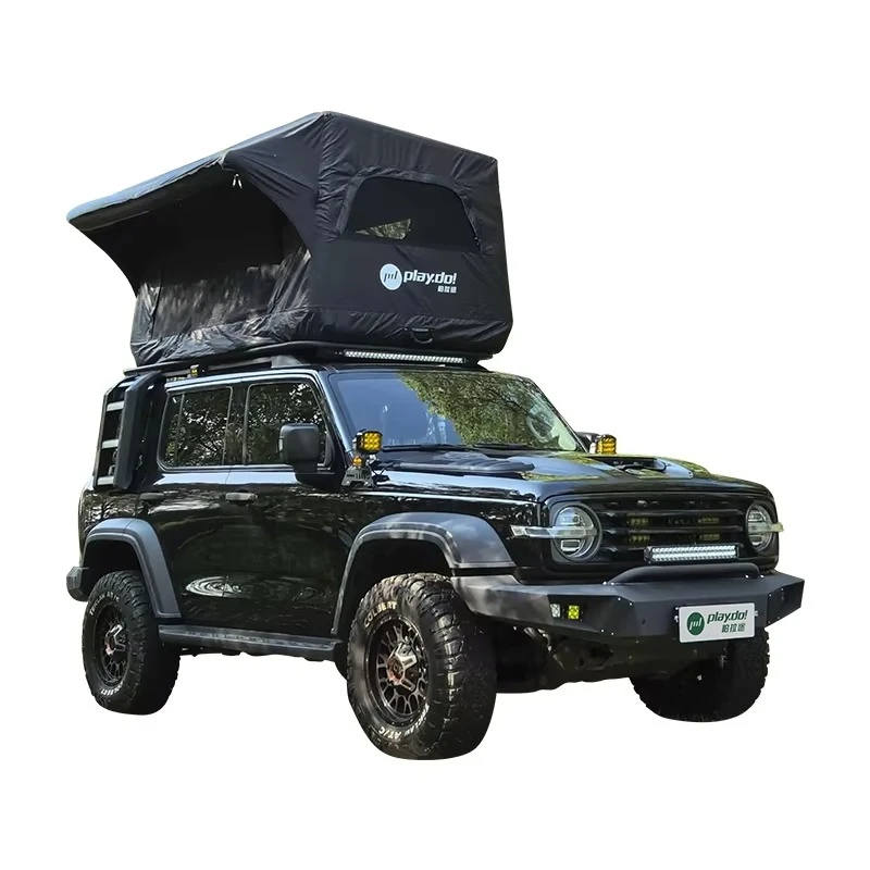 

Waterproof Inflatable Rooftop Camping Tent with Air Pump Oxford Fabric One Bedroom Structure for Outdoor Travel SUV Beach Hiking