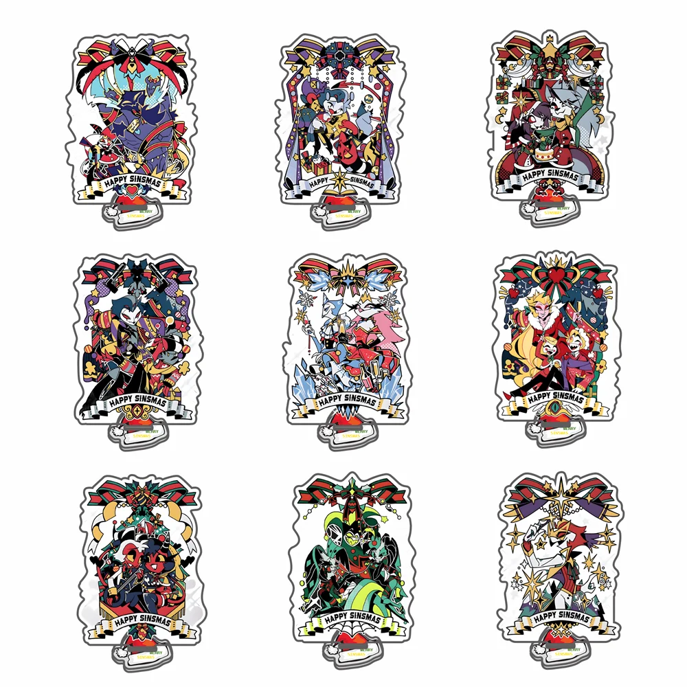 Helluva Boss 15cm Anime Acrylic Stand Tabletop Decorations Licfer/Blitzo Accessories Decor Gifts Exquisite Products hazbin hotel