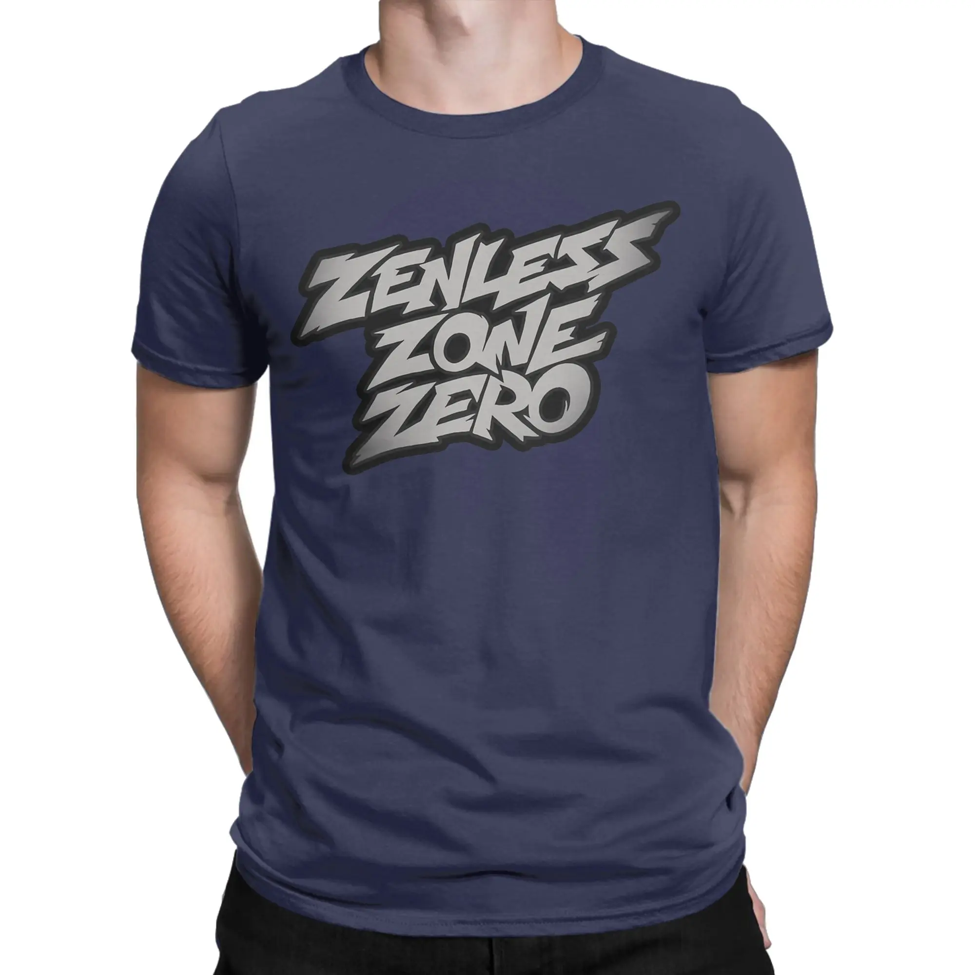 Zenless Zone Zero San Z Studio T Shirt Men's  Pure Cotton Cool T-Shirt O Neck  Tees Short Sleeve Tops Gift Idea