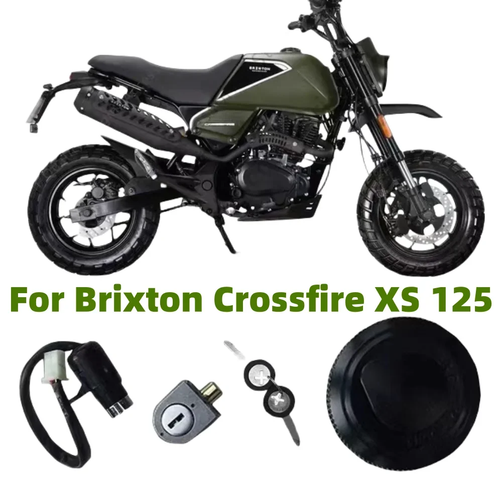 

Аксессуары для мотоциклов Brixton Crossfire XS 125, оригинальный замок в сборе, электрический дверной замок, замок топливного бака