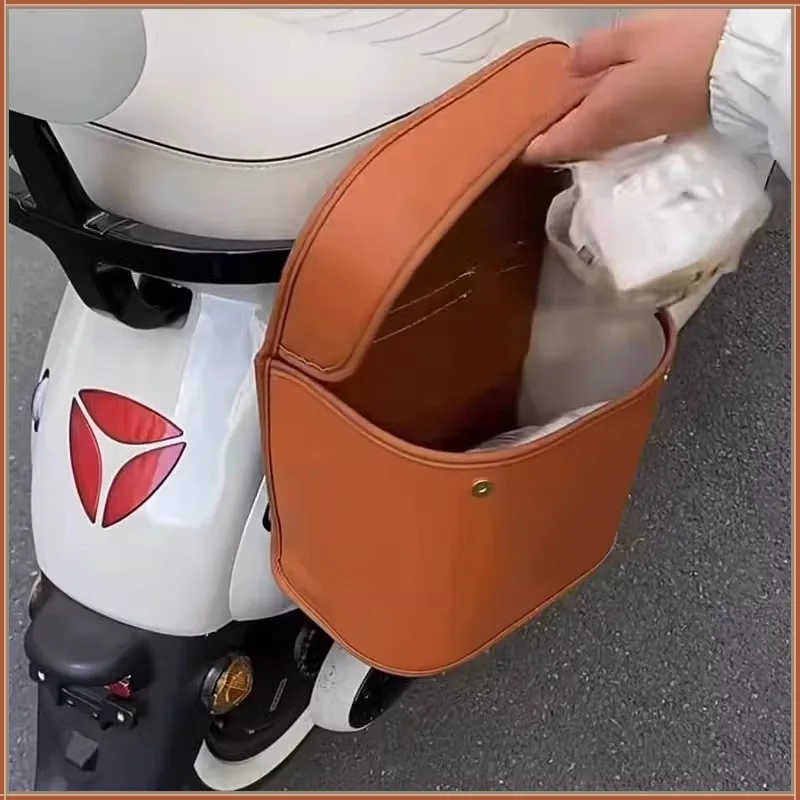 

Front Rear Storage Bag Organizer Pouch Waterproof Multifunction E Bike Electric Bicycle Handlebar Trunk Accessory New