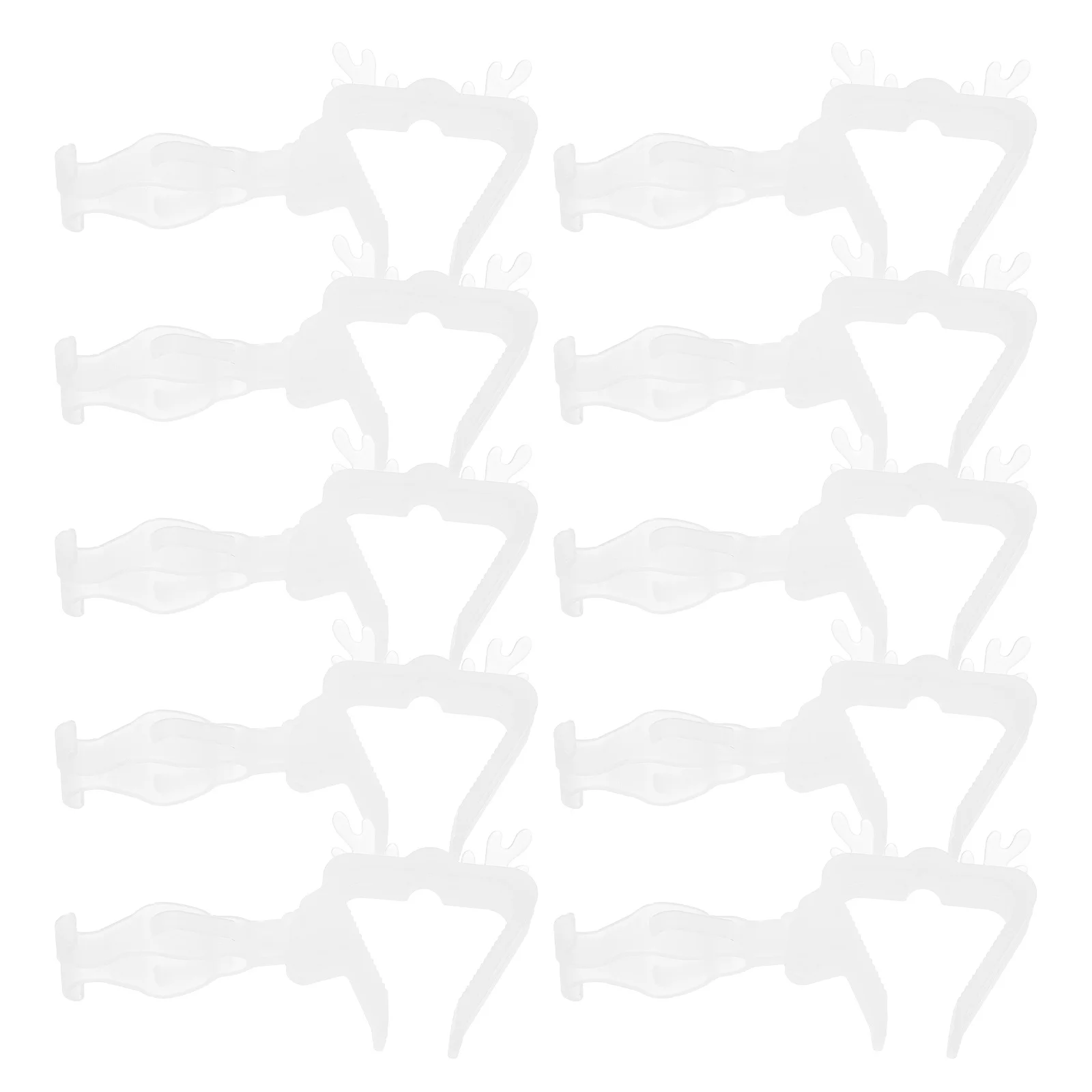 

10Pcs Christmas Light Clips Outdoor Weatherproof String Lights Gutter Clips Plastic Holders for Holiday Patio Roof Deck
