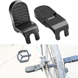 2× Ebike Motorcycle Electric Bike Pedals Folding Rear Passenger Footrest Pedal Pegs Bicycle Parts Easy Carry Storage Accesseries