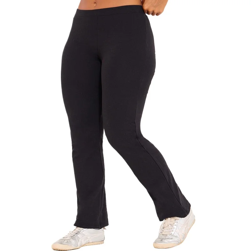 2025 سراويل نسائية أنيقة ذات خصر عادي بقصة ضيقة قابلة للتمدد للتخسيس سراويل مكتب سوداء صلبة يومية #2