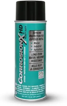 

CorrosionX Anti-Rust Spray 12oz – Dripless, Waterproof for Marine & Industrial Use