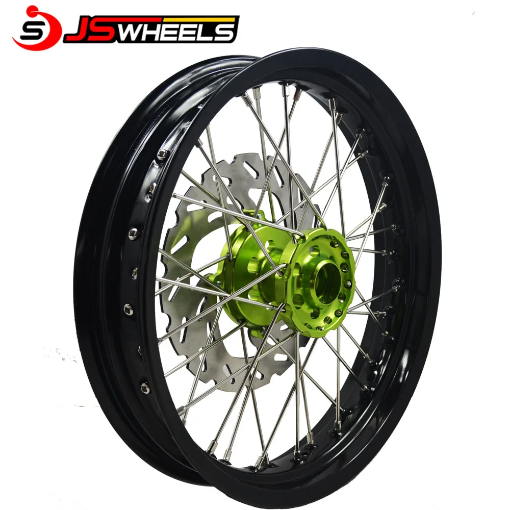 KX KXF 125 250 450 250F 450F Super Motard Motorcycle 17Inch Alloy Wheels Sets