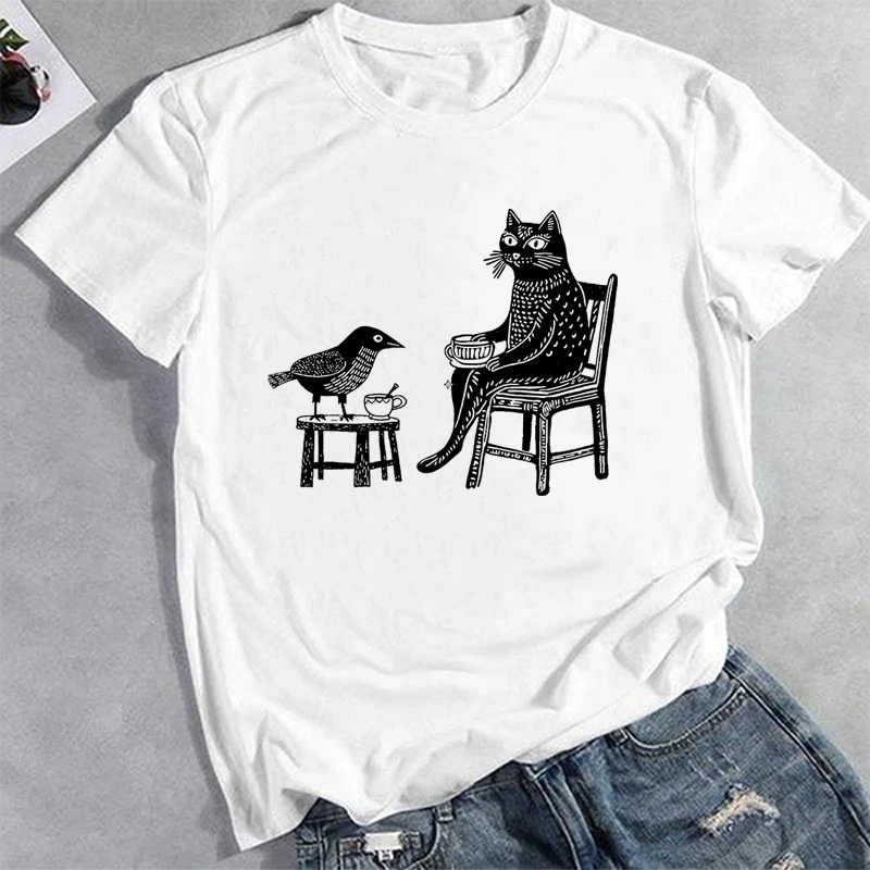 Coffee Tea Knits - T-shirt con stampa Coffee Tea with
