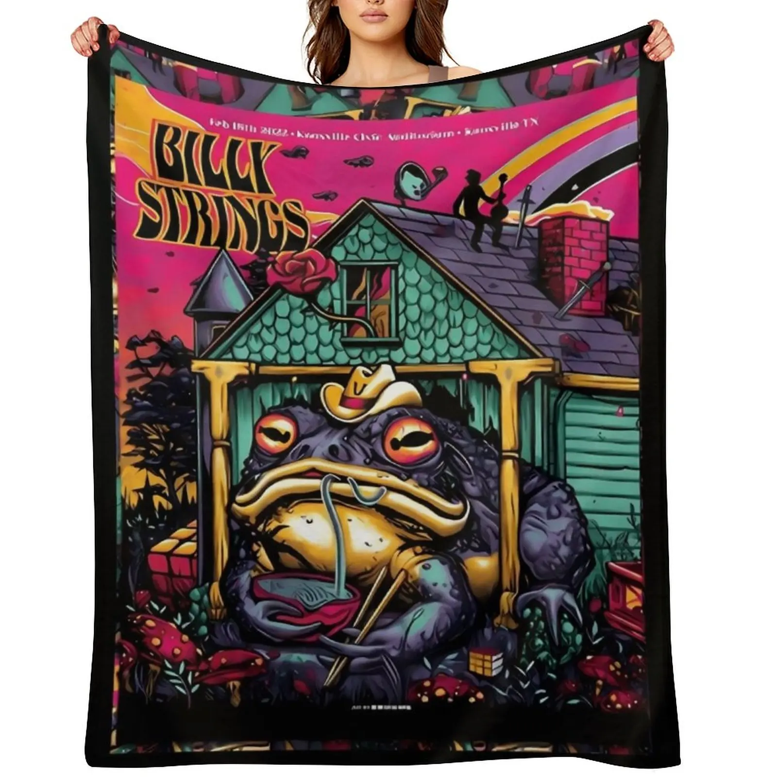 

Billy Strings Throw Blanket Beach Soft Beds Bed linens Large Blankets