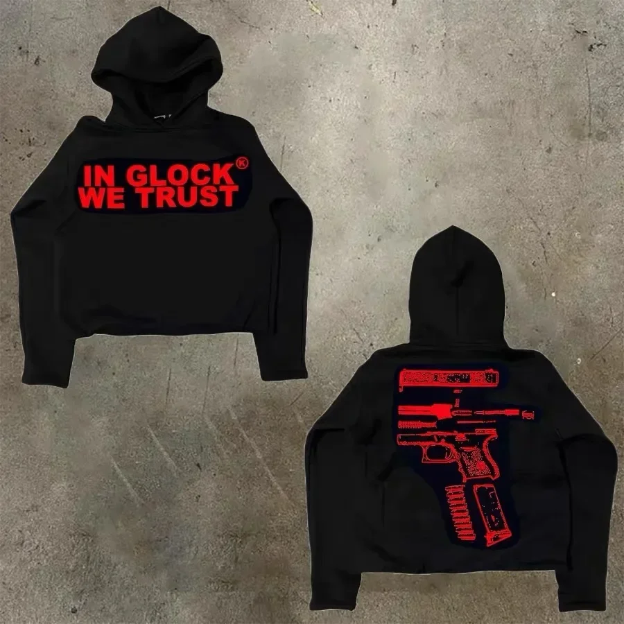 

2025 Hip Hop Gothic Women Hoodie American Hip Hop Y2K Harajuku Cartoon Print Loose Plus Size Sweater Hoodies Women Top Clothing