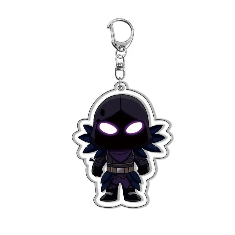 Cartoon Game 6Pcs Fortnite Popular Acrylic Double-sided Keychain Backpack Decoration Accessories Neutral Party Gifts view 4