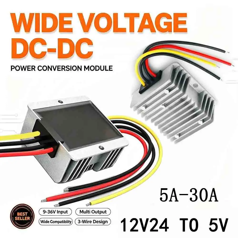 36V 48V to 5V 150W 8-60V to 5VDC DC Converter 12V24V to 5V 10A 15A 20A 25A 30A Step-down Module Converter Buck Converter