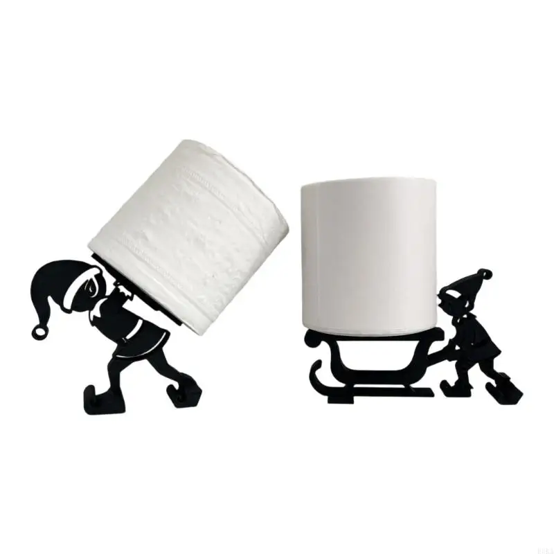 Adorable Elf Toilet Paper Holder Made of Durable User Friendly Plastic Materials for Bathroom Decors